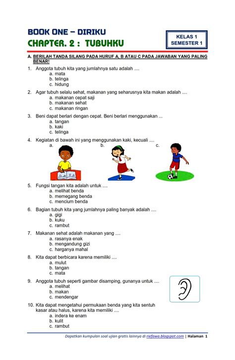 Bertanya pada Guru atau Teman Bahasa Indonesia Kelas 1 Semester 2 Kurikulum 2013