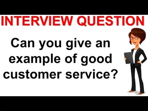 best customer service examples interview