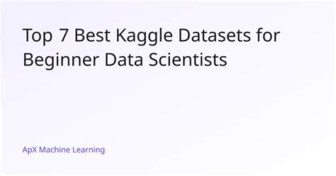 best kaggle datasets for data analysis
