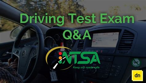 best ntsa driving test theory questions and answers 2024
