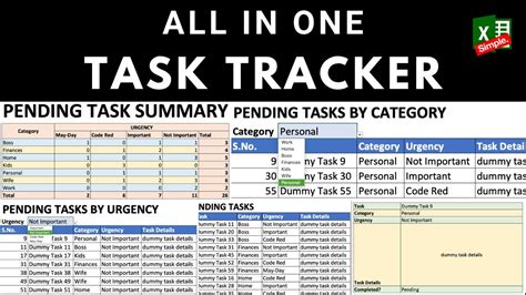 best way to track tasks in excel