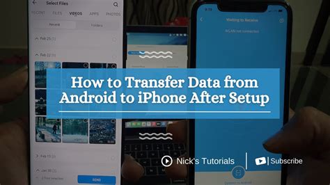 best way to transfer data from android to iphone after setup
