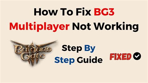 bg3 mods not working in multiplayer