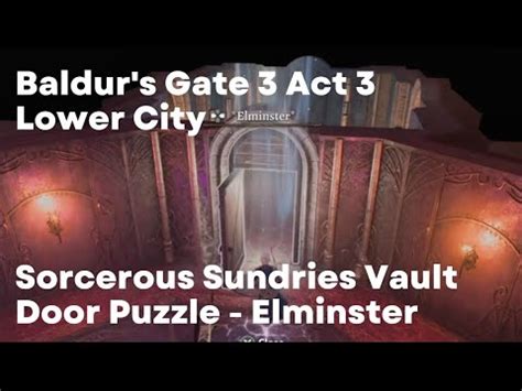 Bg3 Vault Walkthrough