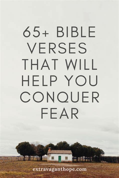 bible scriptures to conquer fear