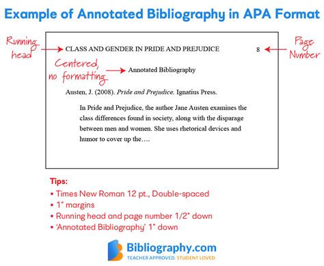 bibliography page in apa format