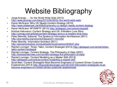bibliography website example for project