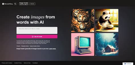 bing ai create image from text