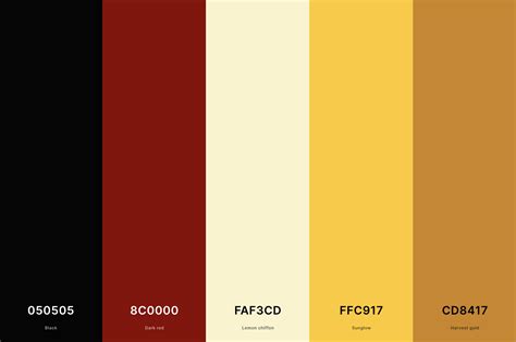 black and red color combination code
