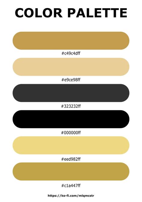 black gold colour code