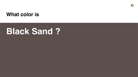 black sand color code