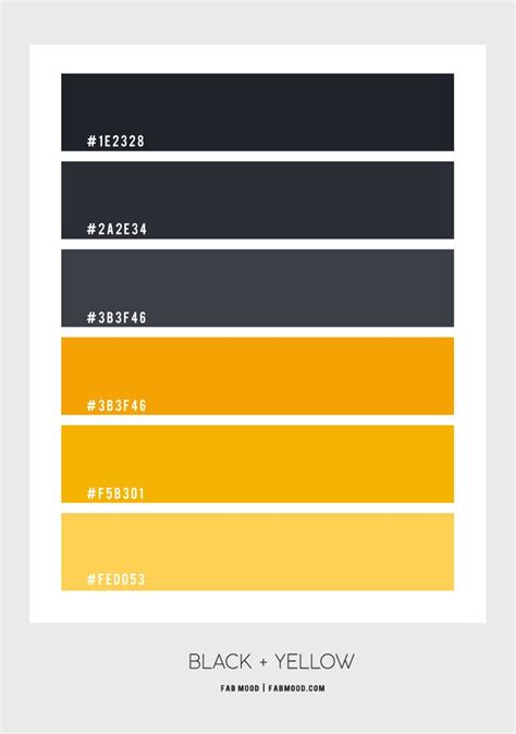 black yellow colour code