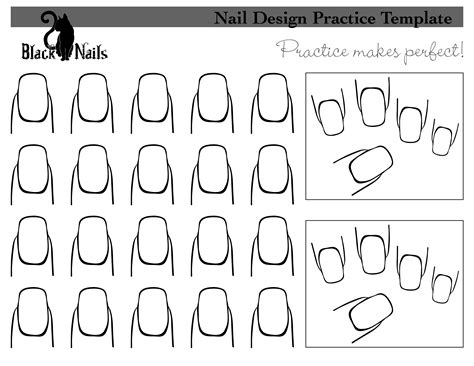 Blank Nails Template