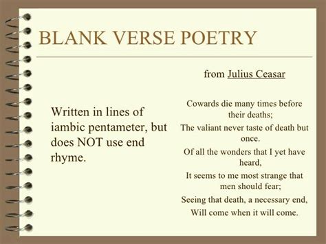 blank verse examples