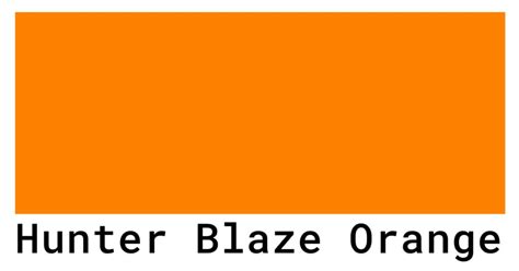 blaze orange rgb code