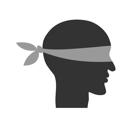 Blindfolded person icon