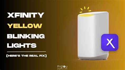 blinking yellow on xfinity modem