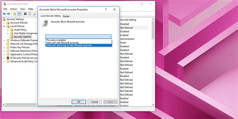 block account code