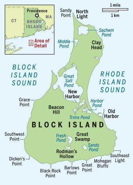 Block Island Map Printable