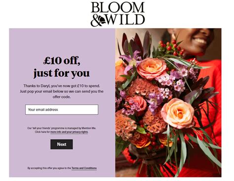 bloom and wild discount code student