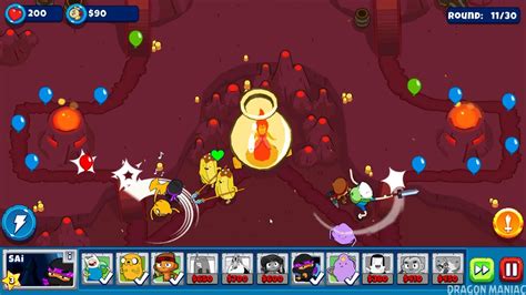 Bloons Adventure Time Fire Trap Walkthrough