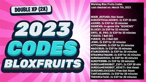 blox fruit 2x exp code 2024