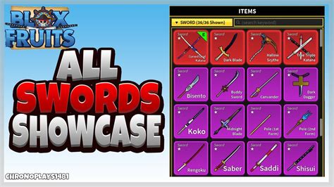 blox fruit list of swords