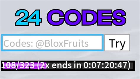 blox fruit xp codes 1 hour