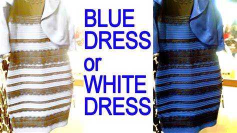 blue and white dress explained