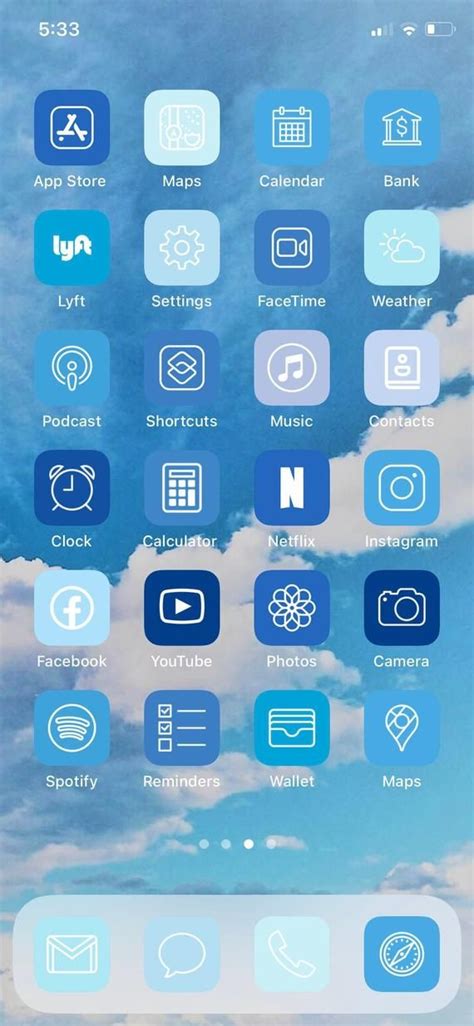 Blue app features