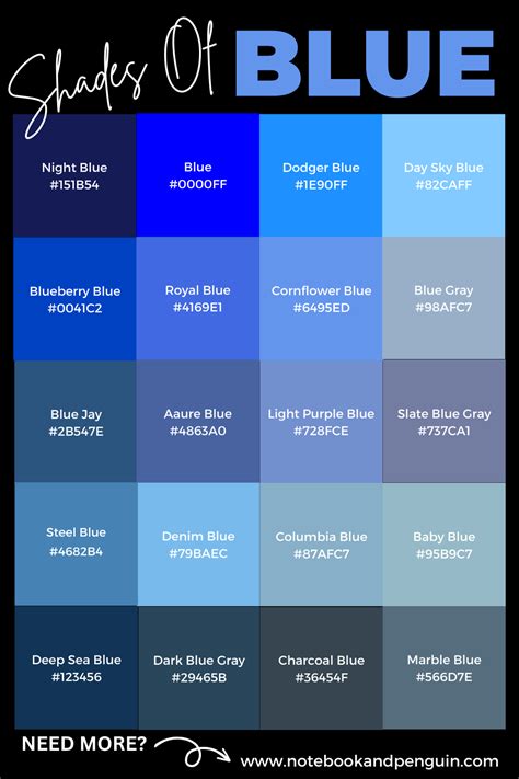 blue paint colors code
