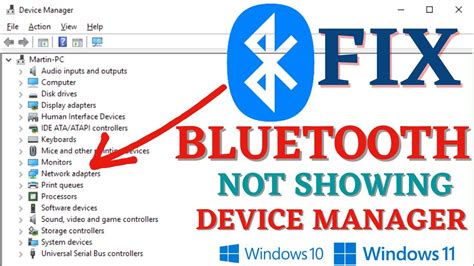 bluetooth adapter not showing in device manager windows 7
