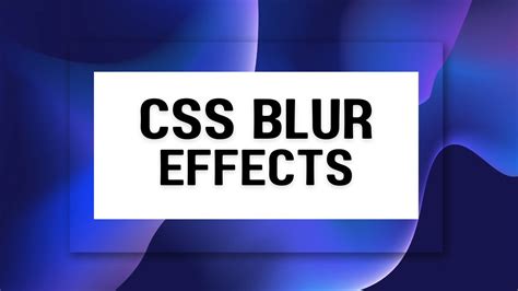 blur effect codepen
