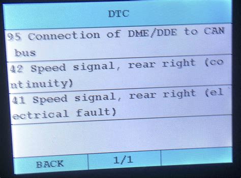 bmw abs sensor fault code