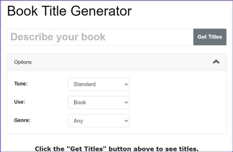 book title generator using keywords