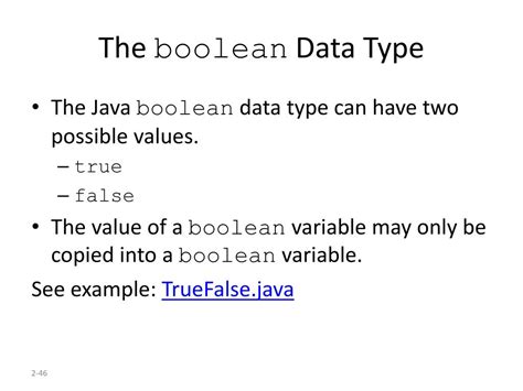 boolean data type in java definition