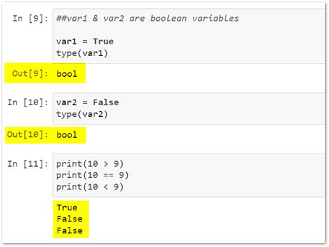 boolean data type python example