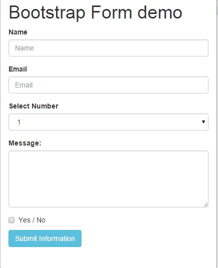bootstrap 3 form examples