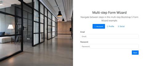 bootstrap 5 form wizard example