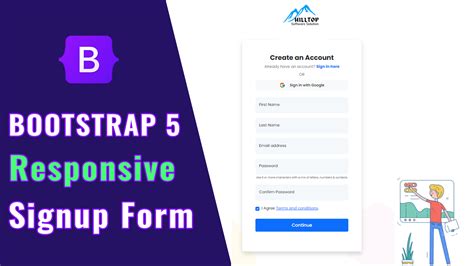 bootstrap 5 responsive form example