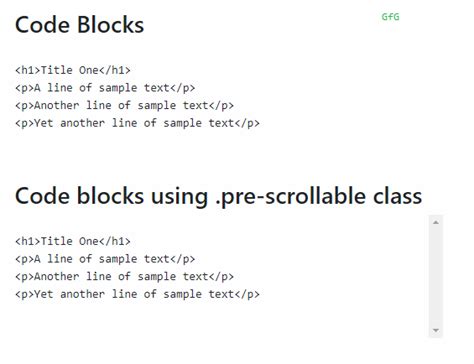 bootstrap code block example