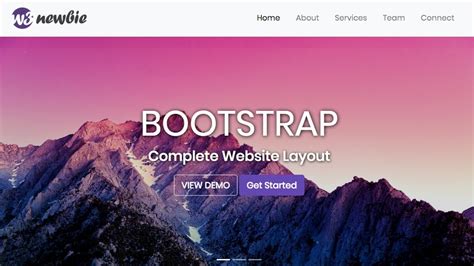 bootstrap website examples with code