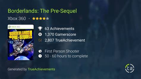 Borderlands Pre Sequel Walkthrough Xbox Achievements