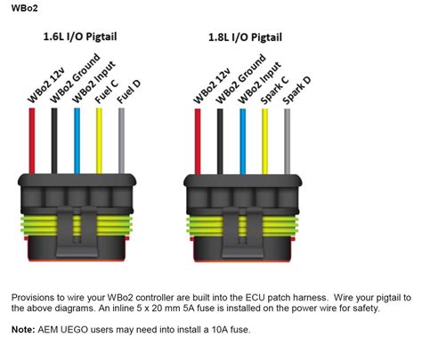 bosch 5 wire oxygen sensor color code