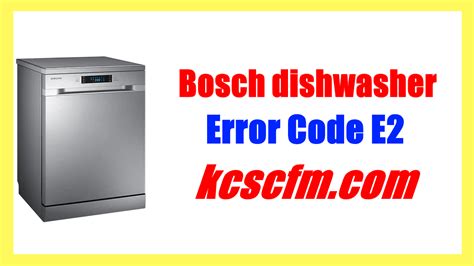 bosch classixx error code e2