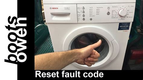 bosch classixx washing machine error code e6