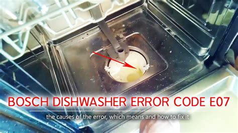 bosch dishwasher e27 error code