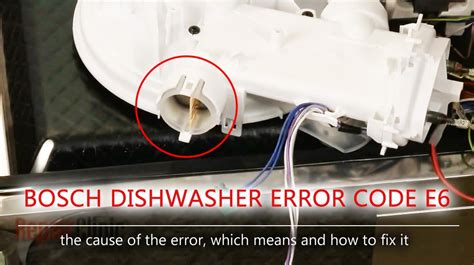 bosch dishwasher e6 error code