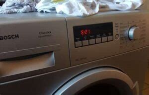 bosch maxx 6 error code e21
