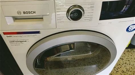 bosch self condensing dryer problems